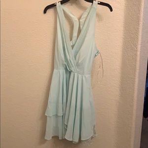 Bcbg mint green chiffon dress